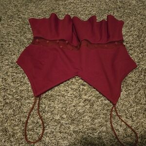 Red shein xl crop top